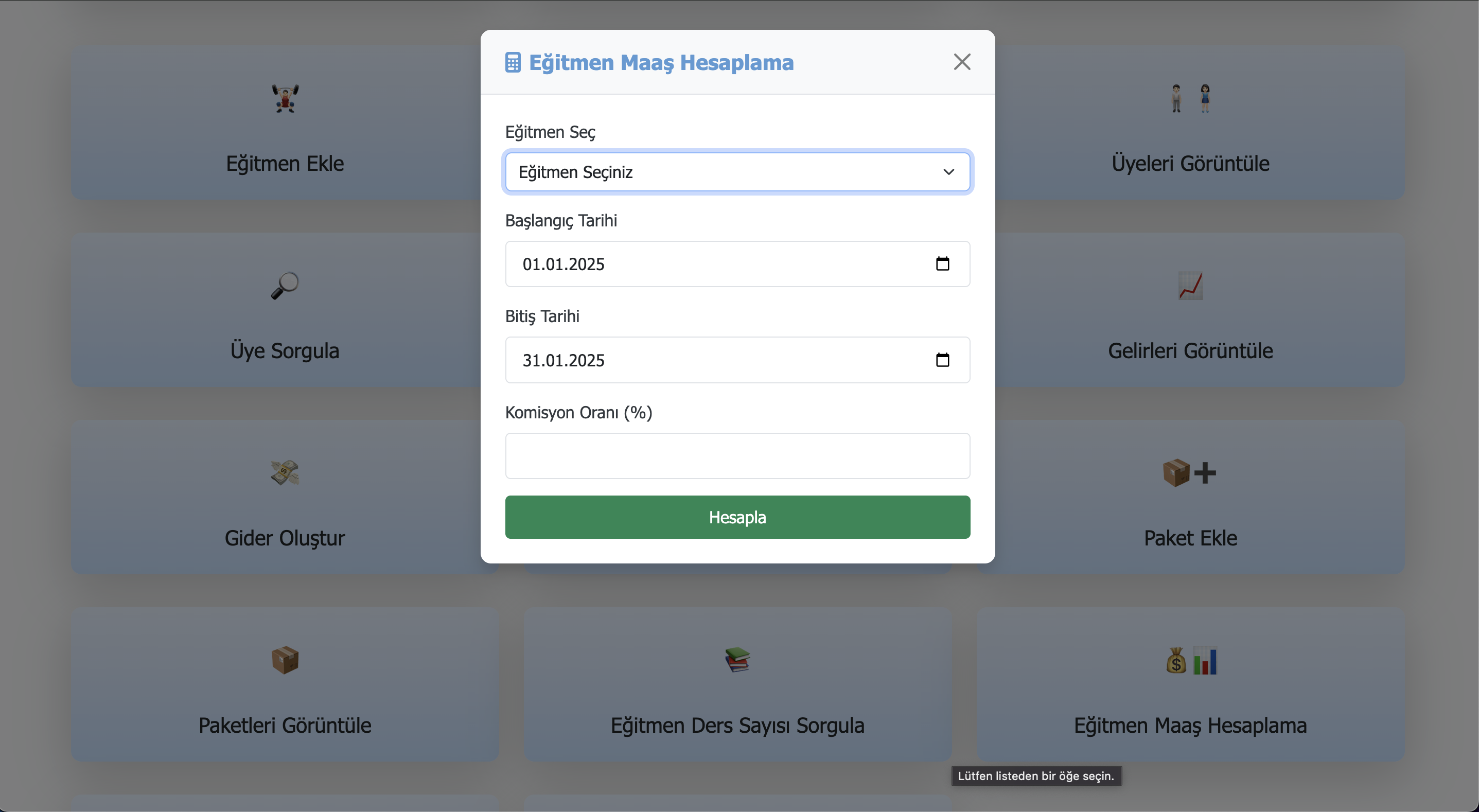 Eğitmen Performansı
